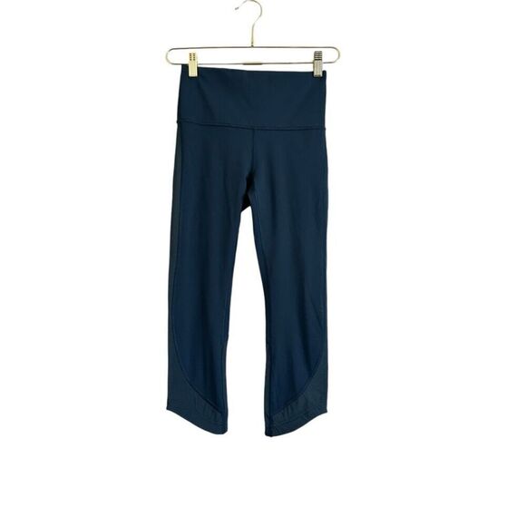 Lululemon Ready Set Go Crop 21"Women's 4 Submarine Stretch Activewear - Picture 1 of 8